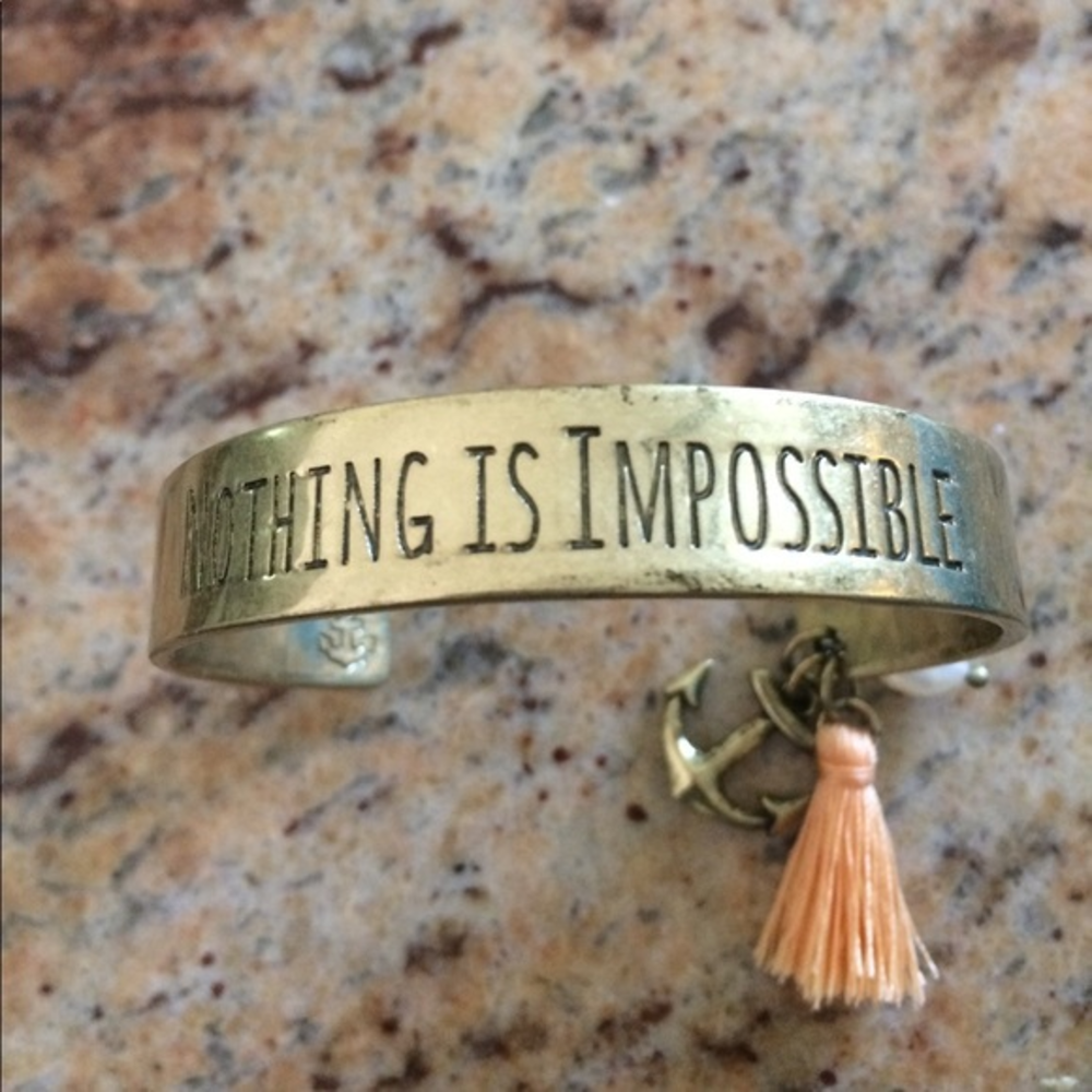 Nothing is impossible bracelet.‎  Brand new